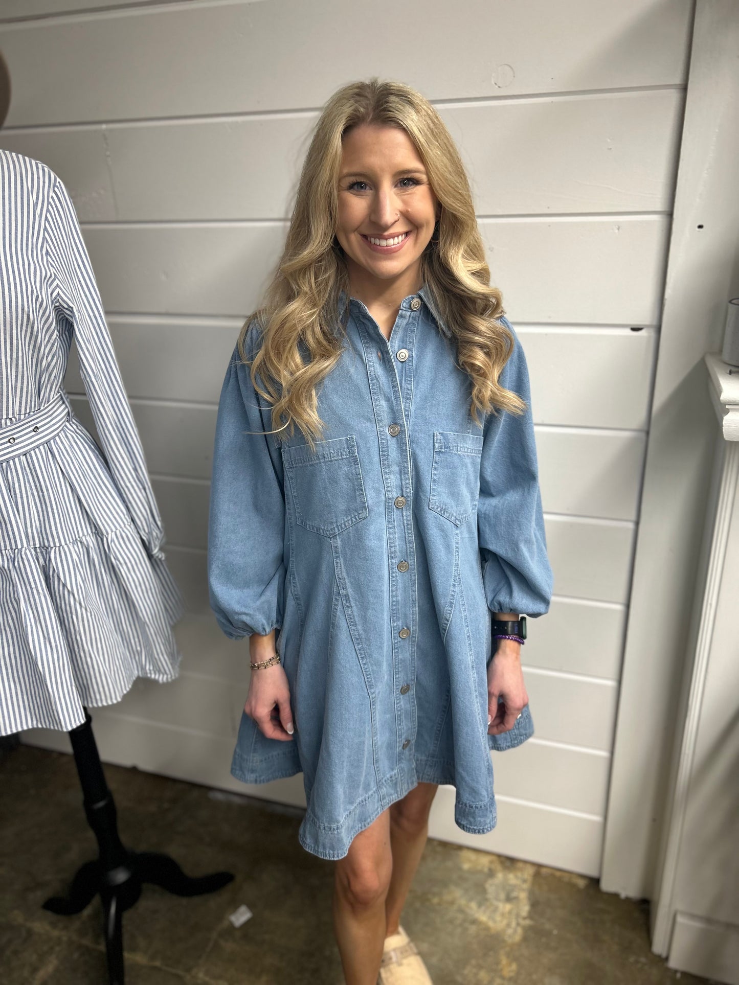 Denim Sweetheart Dress